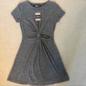 Grey Cut-Out Dress
